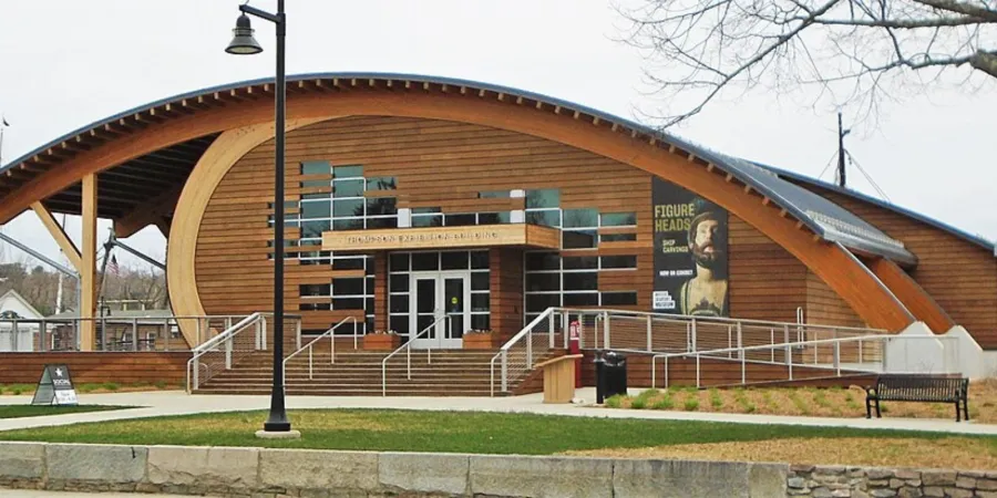 Photo of the entrance of the Mystic Seaport Museum